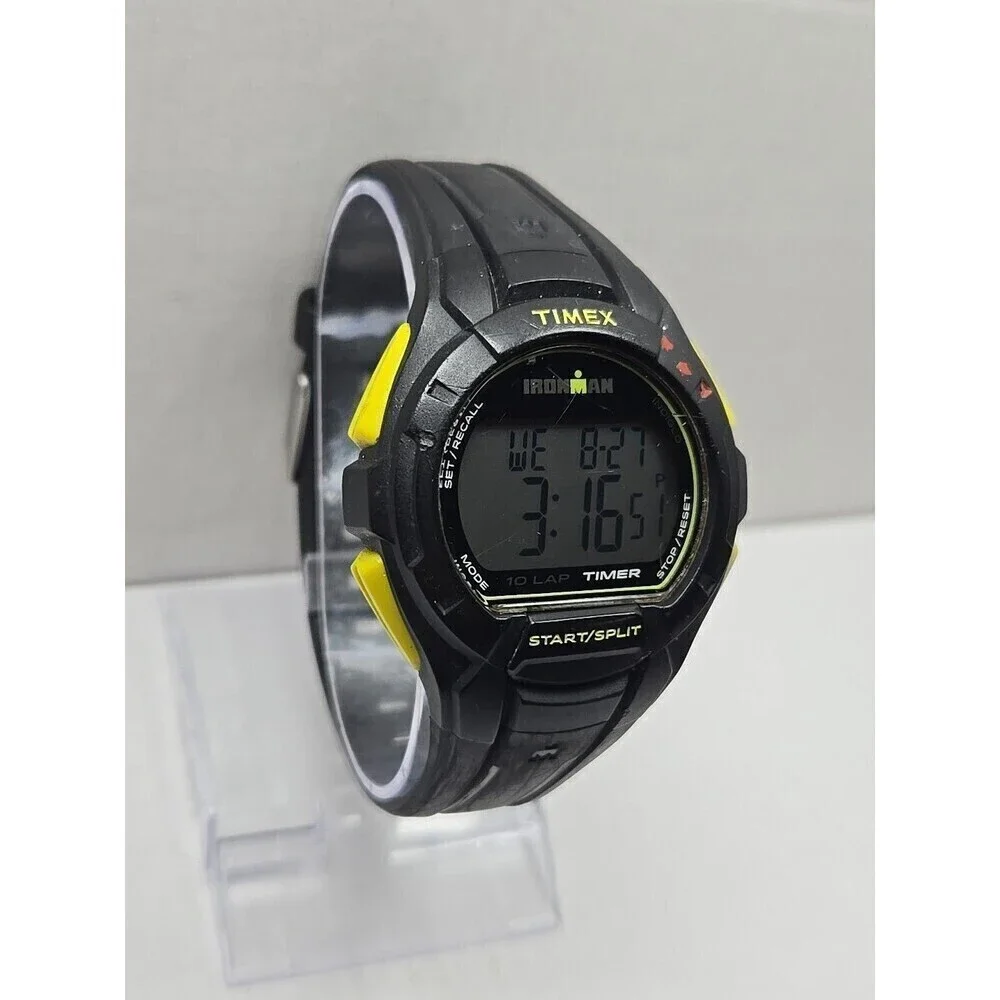 Timex Ironman Classic 10 Lap Watch 43mm Indiglo WR100M New Battery Quartz Mens
